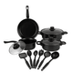 Batería de Cocina de 13 Piezas, con 2 Ollas, Cacerola, Sartén y Utensilios, al mejor precio, solo en LOi