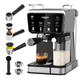 Cafetera NAPPO 9 en 1 Espresso Barista Craft 1350W Bomba Italiana 20BAR, Calentamiento Rápido, Depósito Leche 0.5L Depósito Agua 1,5L Panel Táctil, para Café de Filtro y Cápsulas Nespresso® y Dolce Gusto®, al mejor precio, solo en LOi
