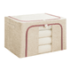 Caja Organizadora con Visor, Doble Cierre, Tela Impermeable y Estructura Metálica, 50 x 32,5 x 38,5cm - Beige, al mejor precio, solo en LOi