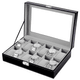 Caja para Relojes con 12 Espacios y Tapa de Vidrio, al mejor precio, solo en LOi
