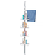 Esquinero DecoTeam Acero Inoxidable con 4 Estantes + Toallero + Altura Ajustable, al mejor precio, solo en LOi