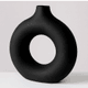 Florero de Cerámica Arenada Estilo Nórdico, Perfecto para Decorar el Hogar Negro - 18 x 19cm, al mejor precio, solo en LOi