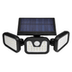 Foco Solar Triple con cab con cabezales ajustables y panel solar de 5,5V, al mejor precio, solo en LOi