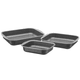 Juego de 3 Asaderas Tramontina de Aluminio con Revestimiento Starflon - Negro, al mejor precio, solo en LOi