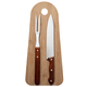 Set Asador de 3 Piezas con tabla de bambú y utensilios de acero inoxidable, al mejor precio, solo en LOi