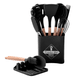 Juego de Menage Silicona y Madera 13 Piezas - Negro, al mejor precio, solo en LOi