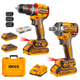 Combo Inalámbrico INGCO con Llave de Impacto + Atornillador + 2 Baterías de 2.0Ah + Cargador 20V + Maletín Accesorios, al mejor precio, solo en LOi