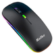 Mouse Óptico Inalámbrico Kolke  con batería recargable y retroiluminación de 7 colores - Negro, al mejor precio, solo en LOi