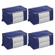 Pack Organizador de 4 Cajas con Visor y Tela Transpirable 70x50x30cm - Azul, al mejor precio, solo en LOi