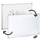 Pizarra Blanca Doble con Marco de Aluminio 60x90cm + Soporte + Borrador, al mejor precio, solo en LOi