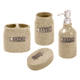 Set de Baño con 4 piezas de cerámica - Beige, al mejor precio, solo en LOi