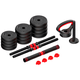 Set de Mancuernas ZZGO DUMBBELL 20Kg Totales, 12 Pesas, Mango, Soporte, Tuercas, Conector y Barras, al mejor precio, solo en LOi