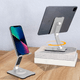 Soporte para Celular plegable, con base antideslizante y rotación de 360°- Plateado, al mejor precio, solo en LOi