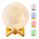 Lámpara Veladora LUNA de 12 cm con Base de Madera Luces LED RGB Control Táctil (COPIA) al mejor precio solo en loi